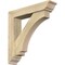 Ekena Millwork Imperial Traditional Rough Sawn Bracket w/ Offset Brace, Douglas Fir, 6"W x 28"D x 28"H BKT0604X28X28IMP01RDF - alternate 1